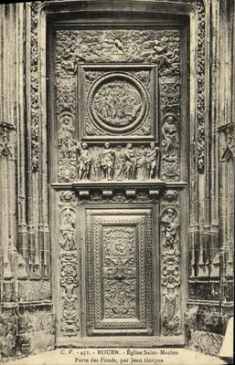 Porta dos Fonds, Igreja de Saint-Maclou - Rouen - por Jean Goujon
