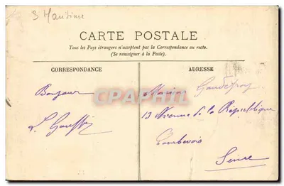 Tarjeta postal antigua Rouen Ensemble de Secours et du Monument de Jeanne d'Arc — Reverso