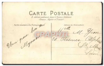 Las Vincennes — Widok z wnętrza jaskini — Nieznany wydawca — Rewers