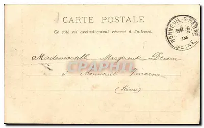 Bois de Vincennes — Lago Daumesnil — Escalier da Gruta — P. Marmuse, Paris, n°13 — Verso
