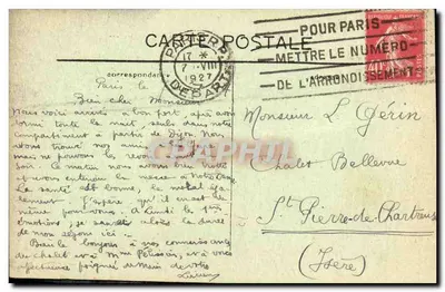 PARIS — O Panorama dos Sete Pontes — C. M. n°141 — Verso
