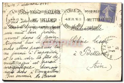 Camerun-Togo — O Grande Palácio — Exposição Colonial Internacional — Paris 1931 — Verso
