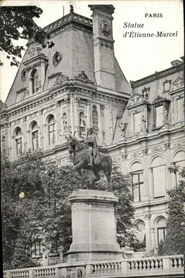 Paris — Estátua de Étienne-Marcel — editor não visível