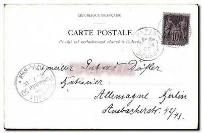 Vue sobre a Seine. O Ponte Real — Éd. de Koenig, Paris — N° 54 — Verso