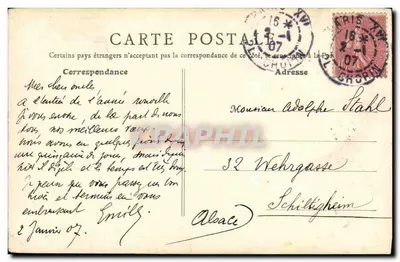 Parigi - Chiesa di San Eliano sul Monte e Torre di Clodoveo — E.R. Parigi, n°72 — Verso