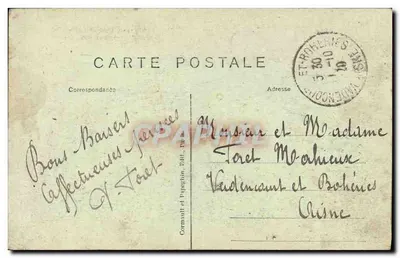 PARIS — A Sociedade Geral, Avenida Kléber — Lebeau, Ed. 85 Av. Kléber — Verso