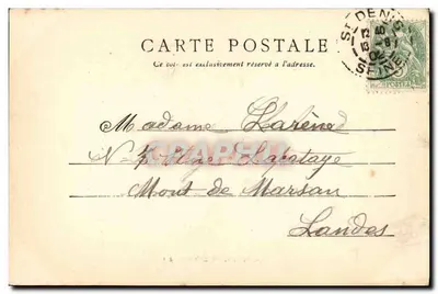 Saint-Denis — Grobowiec Marie-Antoinette w kryptzie Bazyliki — F. Poutderat, Paryż, nr 455 — Rewers