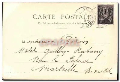 Visão geral do Trocadéro — Exposição Universal de 1900 — Dambuyant e Gulgward, editor — Verso