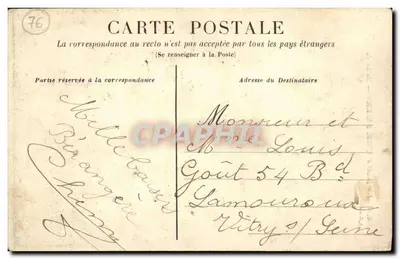 Rodovia de Oissel a Elbeuf — Roche du Pignon — N.G. 41 — Verso