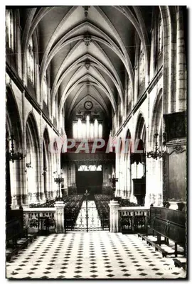Interior da igreja de Aumale — Órgãos — editor Combiére
