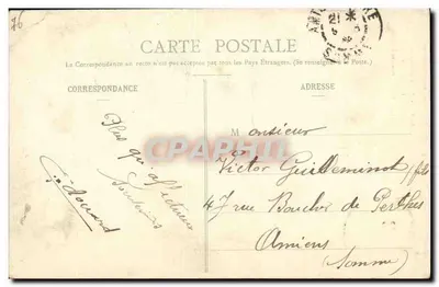 Kościół — Absydę i Jezioro — Okolice ROUEN — C.V. 627 — Rewers