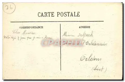 Bonsecours — Pomnik Jeanne d'Arc i Seina — LL. — Rewers