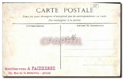 Dieppe — L'arrivée du paquebot de Newhaven — éditeur imprimeur non visible, n° 14 — Verso