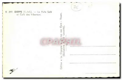Kawiarnia Tribunałów — Dieppe (S.-Inf.) — Wydawnictwo Cigogne — Rewers