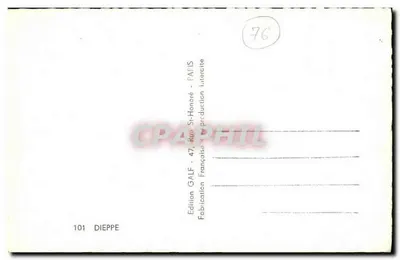 Dieppe — Lembrança — Edição GALF, n°101 — Verso