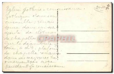 Dieppe - Katedra św. Jakuba — wydawca CPH - n° 129 — Rewers