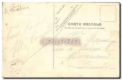 Dieppe — Interior da Igreja do Pollet — V.P. Paris No. 3 — Verso