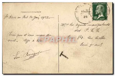 St-Pierre-en-Port bei Ebbe — E DUTOT, Erinnerungen an Badeorte, Nr. 427 — Rückseite