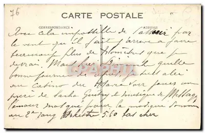 Sainte-Adresse — Klif i Hotel — G. E. Lefèvre, nr 68 — Rewers
