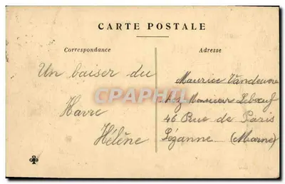 Sainte-Adresse — Molożniki w La Hève — wydawca Le Havre — Rewers