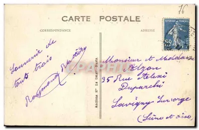 Sainte-Adresse — Zbiór Nice-Havrais — G. F. La Hébert — Rewers
