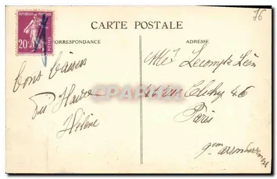 Sainte-Adresse — Vista Geral do Nice. Havrair — Editor B.D. n°109 — Verso