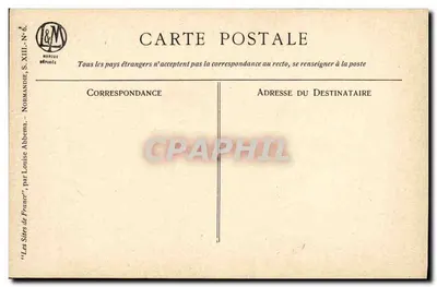Fécamp — Barco no cais — Louise Abbema — Verso