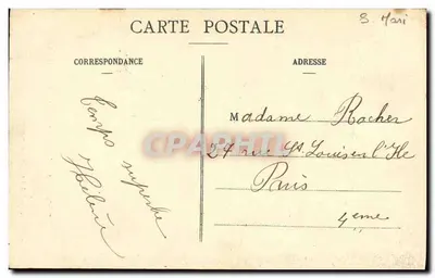 Wnętrze Kościoła - Penly (S.-In.). - Retabel z epoki Louis XV - Wydawca: Vve Richard, z Penly — Rewers