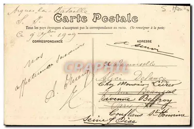Arques-la-Bataille — O Castelo (interior) — G. Jardine, n° 757 — Verso