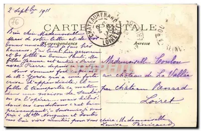 Mauny (Seine-Inf.) — O Castelo — Ed. Lonele, Evreux — Verso