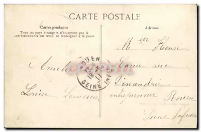 Castelo de CANY (Seine-Inf.) — A Pequena Lagoa — Editor não identificado, n° de série 1 — Verso