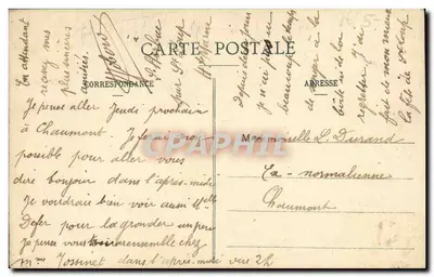 Kostiumy normandzkie — Normandia dziś, mówi się z dumą, jak dawniej, dobrze stąpając, dobrze patrząc — E.P. n°2791 — Rewers