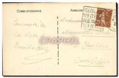 Veules-les-Roses - Mały Łazienka i skały - I.L. — Rewers