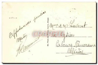 Fontaine-le-Dun (S.-L.) — A Praça do Mercado — Ed. Foto de Montès, Casino, Dieppe — Verso