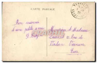 YERVILLE (Seine-Inf.) — A Igreja — editor anônimo, n° 442 — Verso