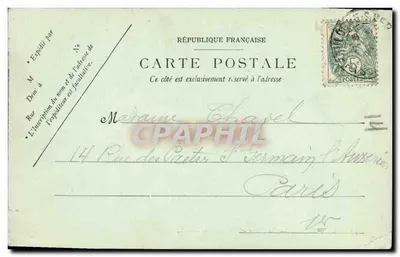Le Portel — A Praia e as Falésias — LL. — n°37 — Verso