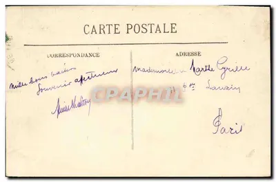 Le Tréport — Schody na skałach — LL. — Rewers