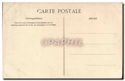 Le Tréport — Kasyno z boku północnego i skała — C. L. C. — Rewers