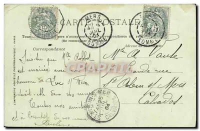 Le Tréport — Le Calvaire sur la Falaise — LL. n°36 — Verso