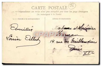 Le Havre — Una tormenta — E.B.Z. 197 — Reverso