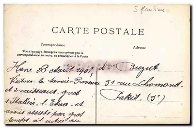 Le Havre — Vallon de Sainte-Adresse — Widok portu i miasta — Rewers