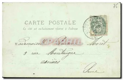 Le Havre — Saída do Transatlântico 'La Bretagne' — LL. n°113 — Verso