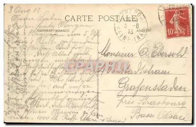 Le Tréport - Panorama z Terrasses — wydawca nieznany, nr serii 165 — Rewers