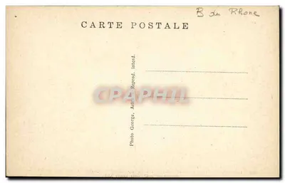 Les Baux — Strona wschodnia i północna. Ciężkie ruiny zamku feudalnego zbudowanego w X wieku, zniszczonego w 1632 roku podczas panowania Ludwika XIII. — Rewers