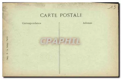 Les Baux — Widok na wieżę Sarrazine i otwór Aure — E. Deley, n°2194 — Rewers
