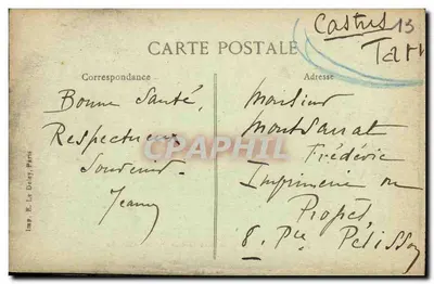 Les Baux — Stary Zamek i Święta Kalberyna — E. Le Deley, Paryż — Rewers