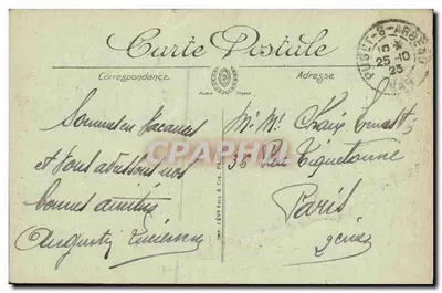 Marseille — Die Corniche — Die Inseln — Ansicht vom Hôtel de la Réserve — Selecta — Rückseite