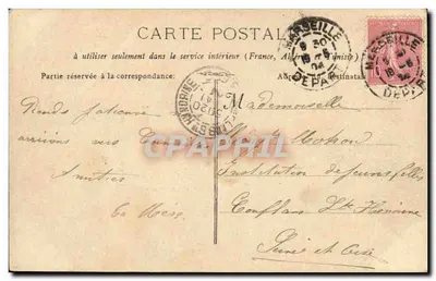 Marselha - Um canto da Pointe-Rouge — C.M. 279 — Verso