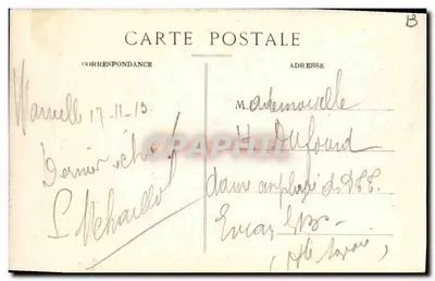 Ile du Château d'If - Le Débarcadère, côté Sud — Marseille, wydawca EL, n° 329 — Rewers