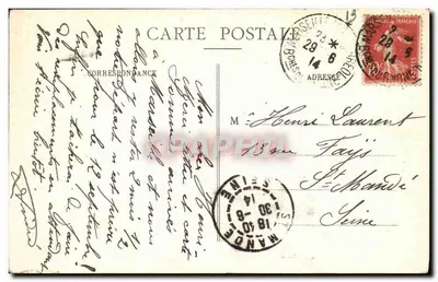 Marseille - Justitiepaleis en Beeld Berryer - Uitgever L. (n°34) — Achterkant